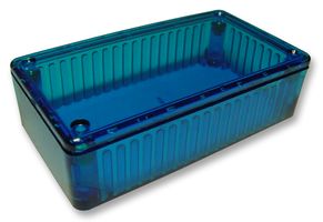 1591BTBU - IP54 Translucent Blue Polycarbonate Enclosure - 112x62x27mm