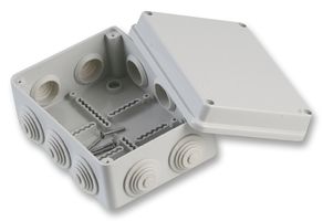OL20112 - IP55 Thermoplastic 10 Entry Junction Box Enclosure - 150x110x70mm