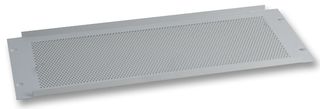 R1286/4UVG - 19" Perforated Vented Rack Panel, Grey - 4U