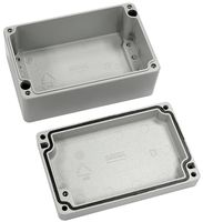 31068114 - IP68 Grey Die Cast Aluminium Enclosure with EMI/ RF Shielding - 125x80x57mm