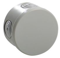 EP048 - IP54 Polystyrene Round Junction Box Enclosure with Conical Cable Entries - 84x84x50mm