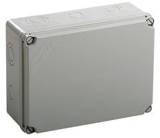 EX231 - IP65 Polystyrene Junction Box Enclosure with Pre-moulded Cable Entries - 241x180x95mm