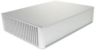 CDM8605SL - 86 Series Silver Aluminium Audio Heatsink Enclosure - 130x180x40mm