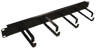 CAB-MAN-1U - 1U 19" Rack Enclosure Cable Management Bar with Rings
