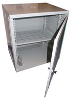 CAB-W15U-EL450G - 15U 19" Grey EcoNetCab Steel Wall Mount Rack Enclosure -720x550x450mm