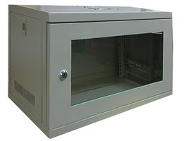 CAB-W6U-EL550G - 6U 19" Grey EcoNetCab Steel Wall Mount Rack Enclosure - 320x550x550mm