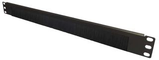 MBRUSHBK - 1U Open Brush Strip Panel for 19" Rack Enclosure