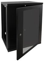 RR-W2-21G - 21U 19" Black Steel Wall Mount Rack Enclosure - 990x550x550mm