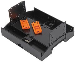 2896270 - Black Raspberry Pi DIN Rail Enclosure Base - 107.6x89.7x62.2mm