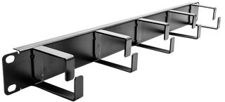 CAB-MAN-1U-5 - 1U 19" Cable Management Panel, 5 Ring