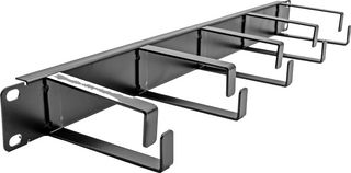 CAB-MAN-1U-5-10 - 1U 19" Cable Management Panel, Super Wide 5 Ring