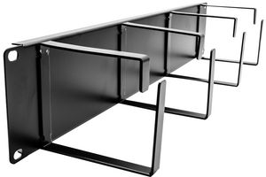 CAB-MAN-2U-10 - 2U 19" Cable Management Panel, Super Wide 4 Ring