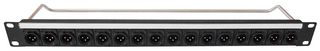 CP30181 - 1U Loaded Patch Panel, 16 XLR Ports, 3DCM