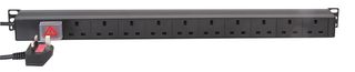 PDU-10WS-V - 10 Way Switched 13A Mains Sockets Vertical PDU