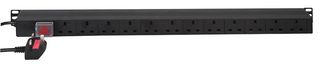 PDU-12WS-V - 12 Way Switched 13A Mains Sockets Vertical PDU