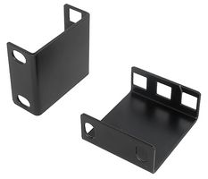 MRB1U50BK - Steel Recess Brackets, 1U, 50mm, Pack of 2