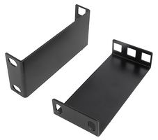 MRB1U100BK - Steel Recess Brackets, 1U, 100mm, Pack of 2