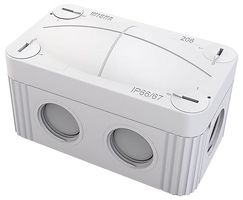 10109569 - COMBI 206 Junction Box, 85x49x51mm, Light Grey, IP66/IP67