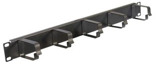 P710H - 19" 5 Ring Cable Tidy Panel, 1U