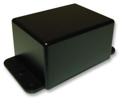 PBL3 - Black ABS Enclosure with Flanged Base - 84x64x46mm
