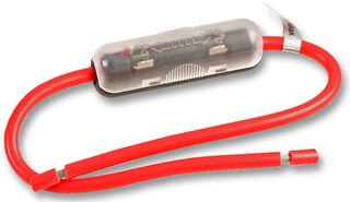 PPFH-7732 - Inline Heavy Duty Fuse Holder, LED, 30A, 32V DC, 6.35mm x 31.81mm / 6.4mm x 30mm