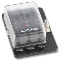 PPFH-76ATO6 - Chassis Mounting Fuse Box with LED Indication, 6x ATO Blade Fuses