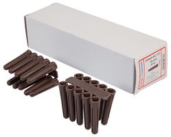 EXP4 - 7mm x 38mm Brown Nylon Wall Plugs, 100 Pack