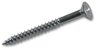 CSK310ZP - 5mm x 75mm Pozidriv Countersunk Twinthread Zinc Plated Wood Screws, 100 Pack