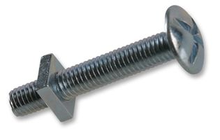 RBN650 - M6 x 50mm BZP Steel Roofing Bolt & Nut, 25 Pack