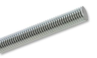 ROD6 - M6 x 1m Bright Zinc Plated Grade 4.8 Steel Threaded Rod