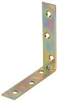 D01079 - 100mm (4") Zinc Plated Corner Braces, 10 Pack