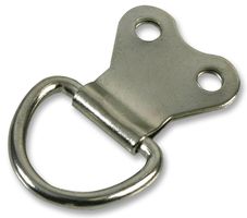 D01225 - 21mm Nickel Plated Steel D Rings, 10 Pack