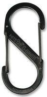 SB1-2PK-01 - 40mm S-Biner Stainless Steel Double Gated Carabiner - #1 Black, 2 Pack
