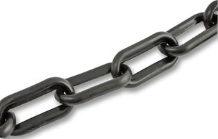 PC8B15R - 8mm x 36mm x 15m Plastic Link Chain, Black