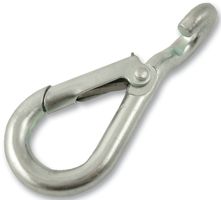 SPC080ZP3 - 3" (76mm) Spring Hook to Crue - Bright Zinc Plated, 3 Pack