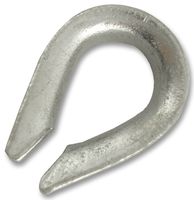 TH08EGP10 - 8mm Galvanised Wire Rope Thimbles, 10 Pack