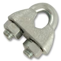 WRG03GP10 - 3mm Galvanised Wire Rope Grip, 10 Pack