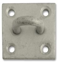 SPT01GP2 - 50mm x 50mm Metal HDG Staple On Plate - 2 Pack