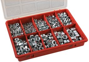 D01834 - 980 Piece Metric Hex Nut Set (M3, M4, M5, M6, M8, M10 & M12)