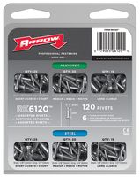 RK6120 - Assorted Steel & Aluminium Pop Rivets, 120 Piece