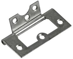 D02052 - 3" (75mm) Flush Door Hinge Bright Zinc Plated, 2 Pack
