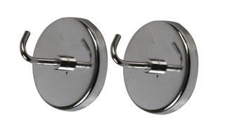 D02132 - Magnetic Hooks Metal 2" (51mm) 2 Pack