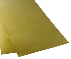 KS8258 - 0.001/2/3 x 3 x 3" & 0.005 x 4 x 4" Brass Sheet