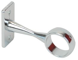 8872 CHROME - Wardrobe Rail Centre Support, Chrome 19mm