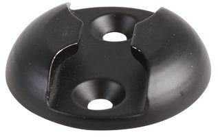 R1436K - Single Point Anchor Plate Black - High Tensile Aircraft Aluminium
