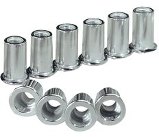 3644 - 10mm Aluminium Rivet Nuts, 10 Pack