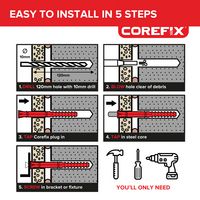 CFX004P - Connect 120 Heavy Duty Dot & Dab Dryline Wall Fixing for Deep Fixtures, 4 Pack