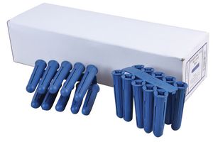 BLUEPLUGOUTER - 10mm x 50mm Blue Wall Plugs, 6000 Bulk Pack