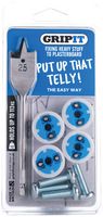 GPTVKIT - TV Wall Mount Fixing Kit for Plasterboard Walls, 4 Pack