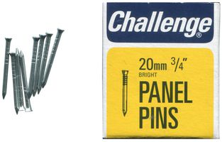 10606 - 3/4" (20mm) Bright Panel Pins, 50g Pack